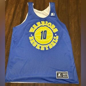 VTG Golden State Warriors Starter Practice Reversible Jersey Sz48 Tim Hardaway